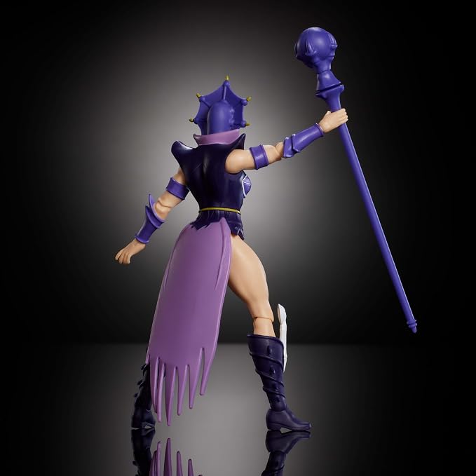 Masters of the Universe Origins Action Figure 200X Cartoon Collection Evil-Lyn, 5.5 Inch 1980s Motu TV Villainess, Detailed Design & Wand Accessory