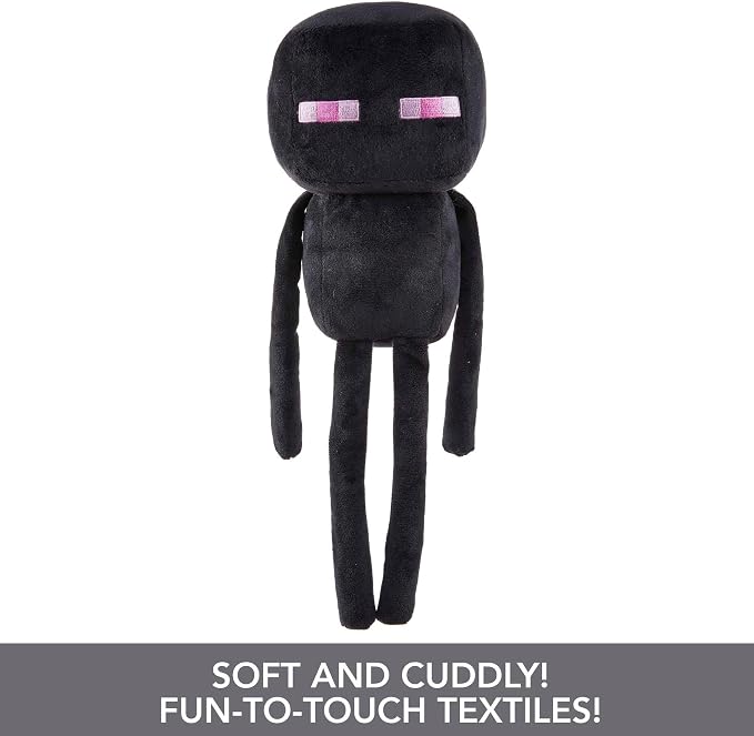 Mattel Minecraft Basic Plush Character Soft Dolls, Video Game-Inspired Collectible Toy Gifts for Kids & Fans Ages 3 Years Old & Up
