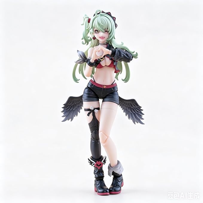 Pipigirl 1/12 Scale Anime Style Action Figures Kits, Magical Angel Hoshikawa Neko, 6.5 in Collectible Action Figures, No Assembly Required