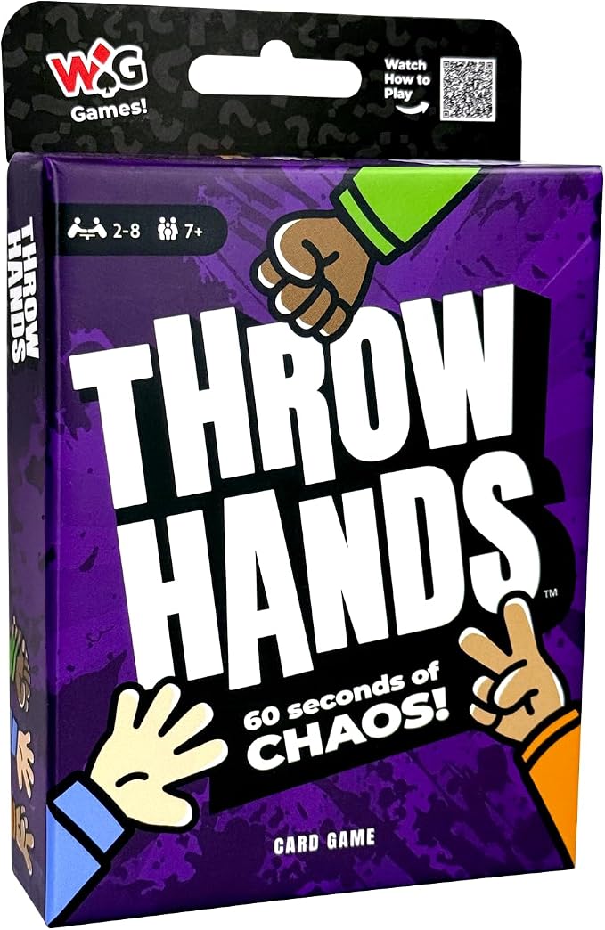 Throw Hands – The Absurdly Fast and Absolutely Chaotic Card-Shedding Game for 2 to 8 Players – 60 Second Card Game for Friends, Families, and Game Night – Ages 7+