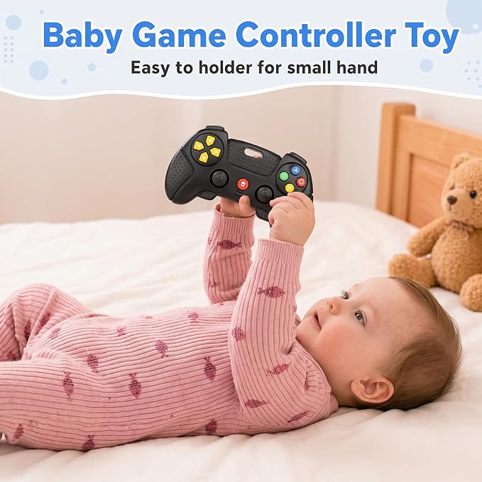 Baby Silicone Remote Game Controller Teether, 2pack Teething Toy for Baby 3 6 12 18 Months, Baby's Chew Toys, Food Grade Silicone Teething Toys for Infants, BPA Free, for Babies Gum Relief