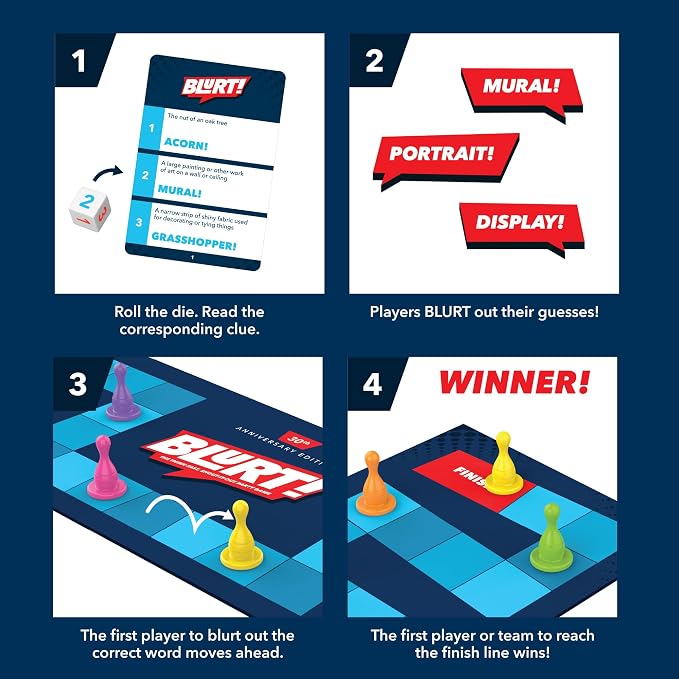 Educational Insights Blurt! The Think Fast, Shout-it-Out Party Game - Family Games for Kids and Adults, Board Games for Family Night, Fun Word Game, Ages 7+