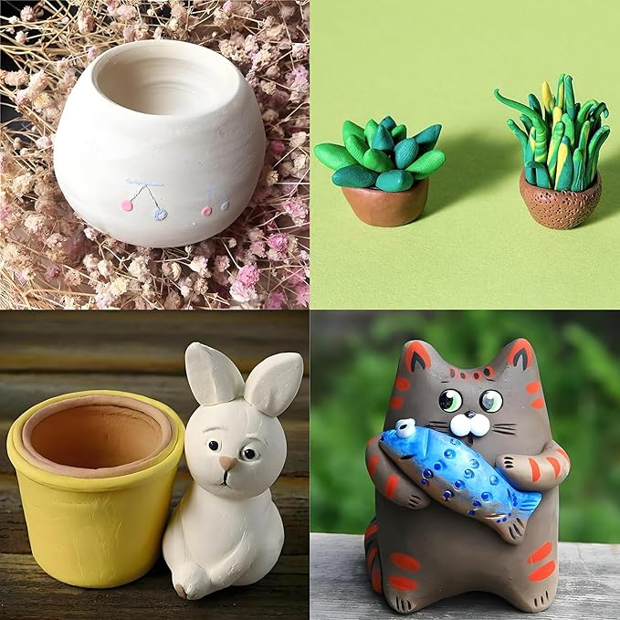 ReArt Air-Dry Clay Modelling, 2.2 pounds Ideal for Beginners and Advanced Sculptors All-Purpose Modeling Clay (5Pcs Set)