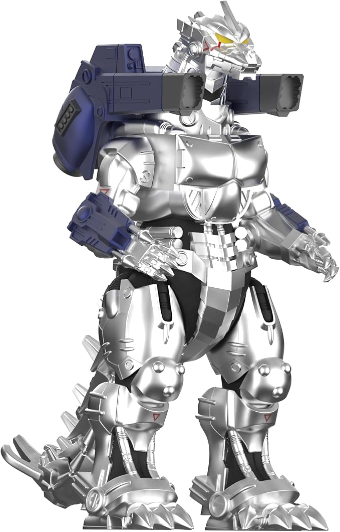 Super7 Reaction Figure Toho Godzilla Mechagodzilla (2002) - 3.75" Toho Godzilla Action Figure - Classic Monster Movie Collectibles and Retro Toys