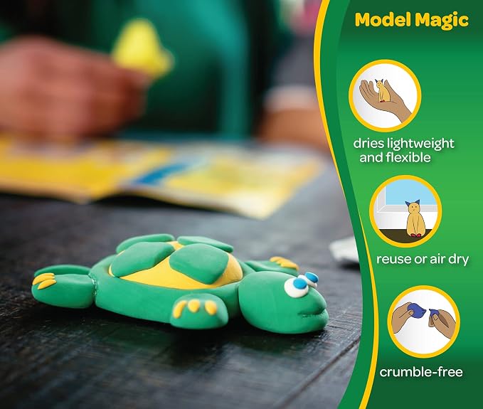 Crayola Model Magic, Modeling Material, .5 Ounces 6/Pkg-Primary