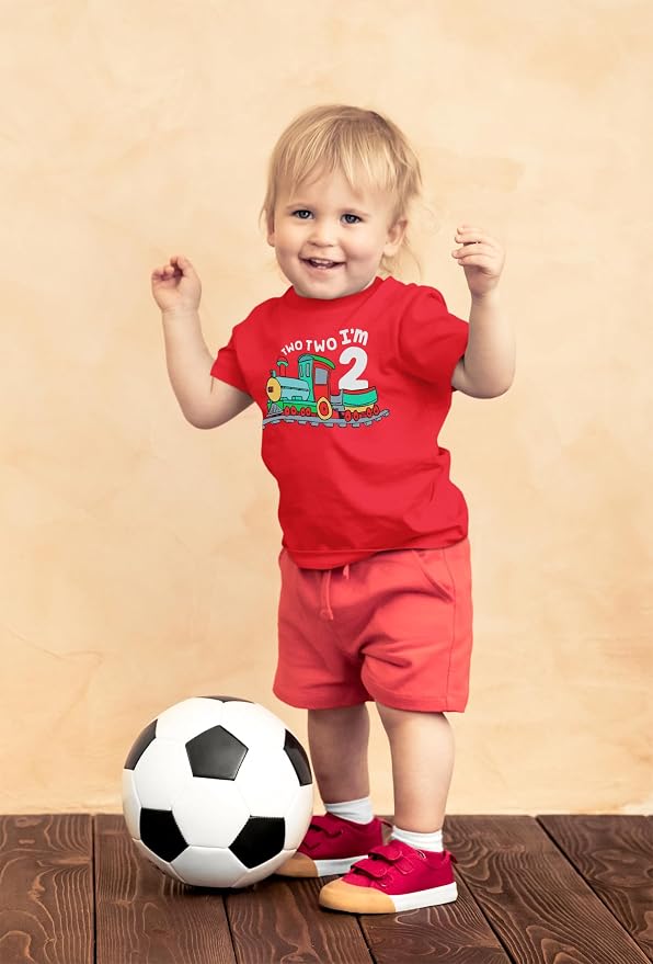 Unordinary Toddler 2nd Birthday Shirt boy Chugga Chugga Two Two Train im 2 Years Old Second Birthday Tshirt