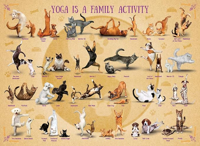Yoga is Family Activity Family Puzzle 500pc
