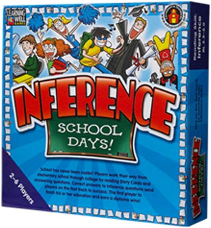 Edupress Inference School Days Game, Blue Level, 2-4 Players, Ages 8+, EP60801