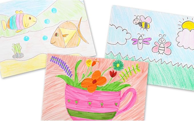Colorations - Creative Artist Case - 150 pcs - Markers, Crayons, Colored Pencils, Paper, Art Set for Kids, Coloring Kit, Washable