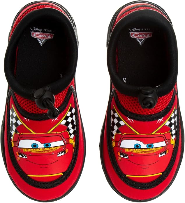 Toy Story Cars Boys Water Shoes Kids Sandals Lightning McQueen Woody Buzz Lightyear Monster Jam Grave Digger Pool Aqua Socks Bungee Waterproof Quick Dry 5-10 Toddler 11-12 Little Kid