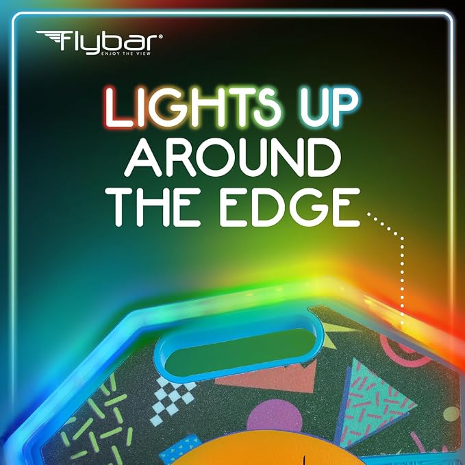 Flybar LED Pogo Trick Ball for Kids Balance Bounce Board w/Anti-Slip Deck