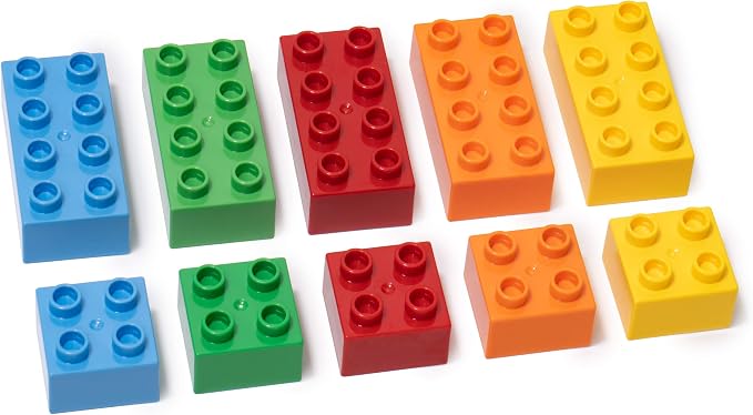 Driddle Big Building Blocks for Kids - STEM Toy - Classic Large Building Bricks - Compatible with All Major Brands - for Children All Ages - 50 Pieces