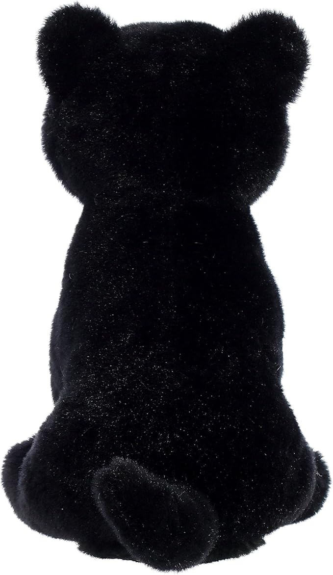 Aurora® Responsibly Made Eco Nation™ Panther Stuffed Animal - Ideal for Playtime Adventures - Perfect for Birthdays or Just Because - Black 7.5 Inches
