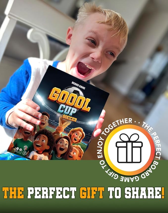 Soccer Board Game – Card Games for Kids 8–12 – Soccer Gifts for Boys & Girls - Family Game Night - Soccer Card Game for Families - Perfect Christmas & Birthday Gift