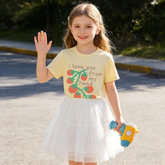 Construction Shirt Toddler Kids Tomatoes Racoon Graphic Tee Outfit Boy Girl Frog Christian Clothing 2-7 Years