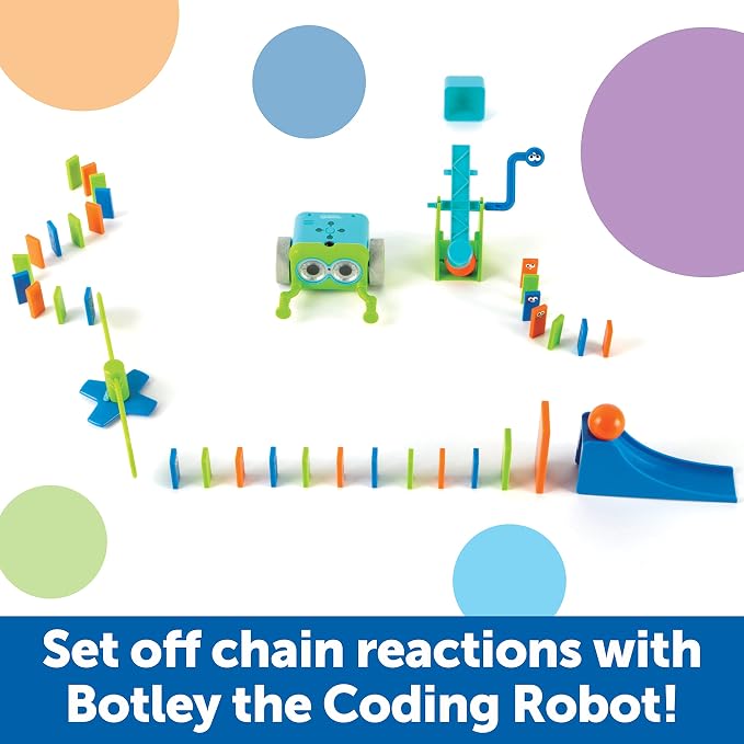Learning Resources Botley Coding Robot Kit Action Challenge Set, Chain Reaction Game STEM Robot Accessory Pack for Coding Robots for Kids Ages 5 and Up