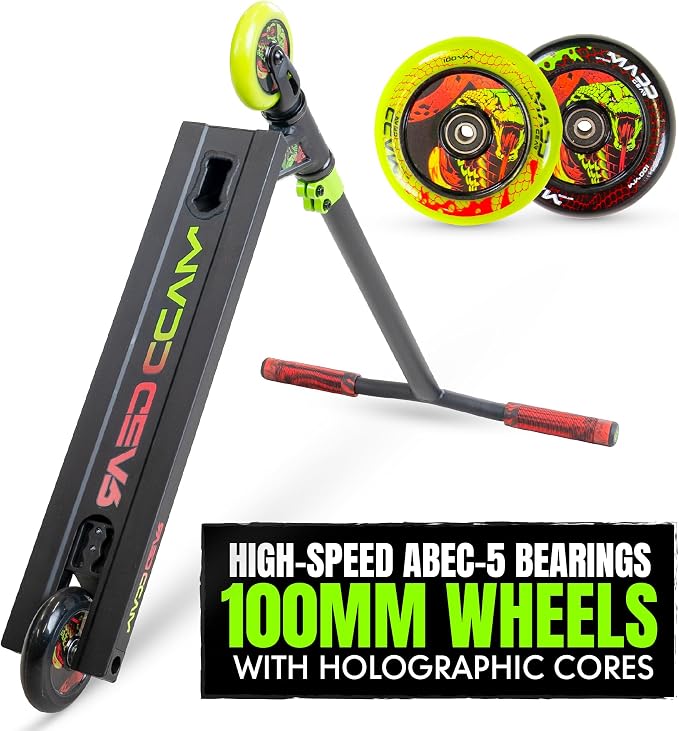 Pro Stunt Trick Scooter for Kids Ages 5-12 – Lightweight Durable Freestyle Kick Scooter for Skatepark and Street – Easy Assembly – Madd Gear MG2