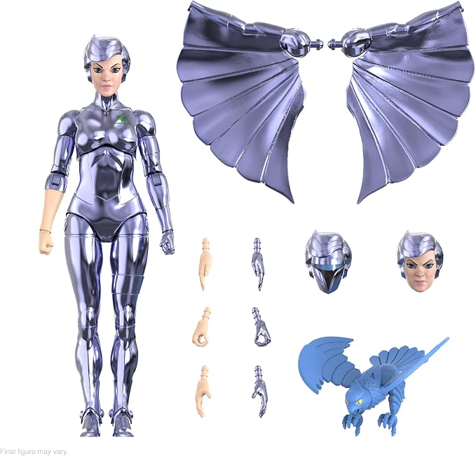 Super7 ULTIMATES! SilverHawks Steelheart - 7" SilverHawks Action Figure with Accessories Classic Cartoon Collectibles and Retro Toys