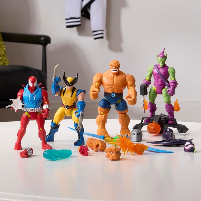 MixMashers Marvel Green Goblin Custom Spider-Man Mix-and-Match Deluxe Action Figure & Accessories, 5-Inch-Scale (12 cm) Super Hero Toys, Ages 4+