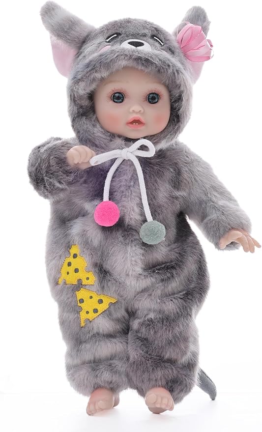 Baby Doll Realistic Soft Body 15 Inch Newborn Doll with Outfits | Cute Vinyl Head & Limbs, Lifelike Hand-Painted Details, Real Life Doll with Accessories Pretend Care, 3+ Year Old Girl Gifts