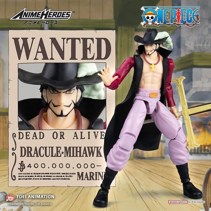 ANIME HEROES - One Piece - Dracule Mihawk Action Figure