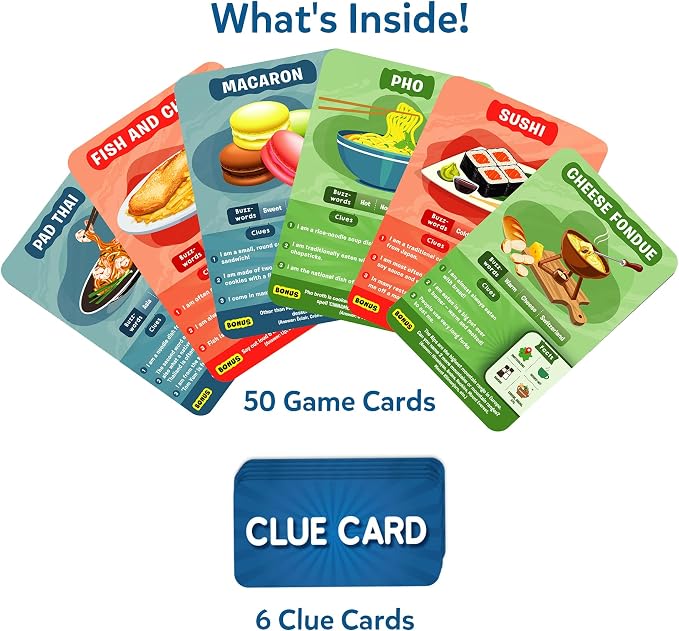 Skillmatics Guess in 10 Foods Around The World, Card Game for Boys, Girls, and Kids Who Love Educational Travel Toys, Board Games, Geography and History, Gifts for Ages 8, 9, 10 and Up