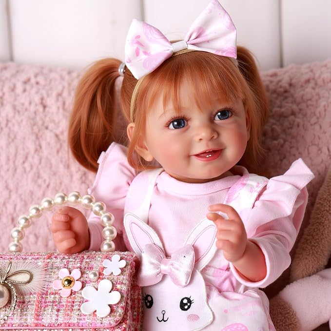 BABESIDE Lifelike Reborn Baby Dolls- Doreen, 17 Inch Cute Realistic-Newborn Baby Doll Poseable Real Life Baby Dolls Girls with Gift Box for 3+ Year Old