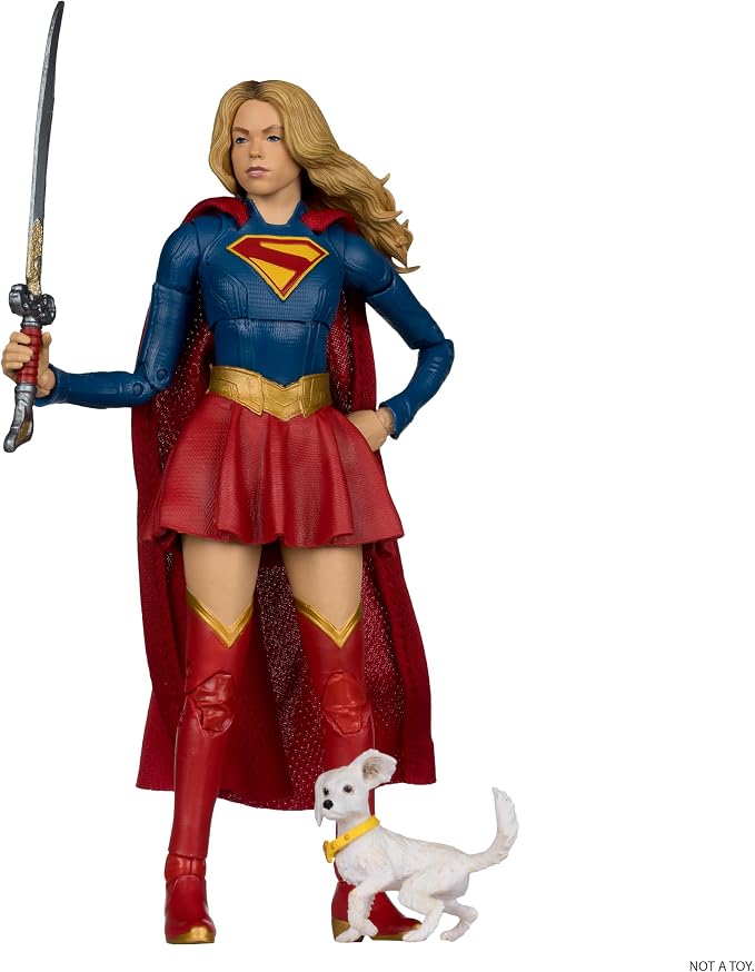 McFarlane Toys- DC Multiverse Supergirl and Baby Krypto (Supergirl Movie) 7in Action Figure (Deluxe Theatrical Edition)