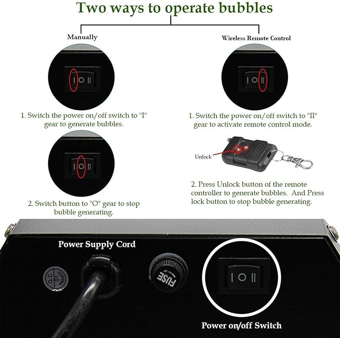 ATDAWN 1L High-Capacity Automatic Bubble Machine with 45ft Remote, Professional Metal Bubble Blower for Wedding Party Stage Event Indoor Outdoor Use – Adult Supervision Required