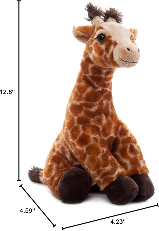 The Petting Zoo Giraffe Stuffed Animal, Gifts for Kids, Wild Onez Zoo Animals, Giraffe Plush Toy 13 inches