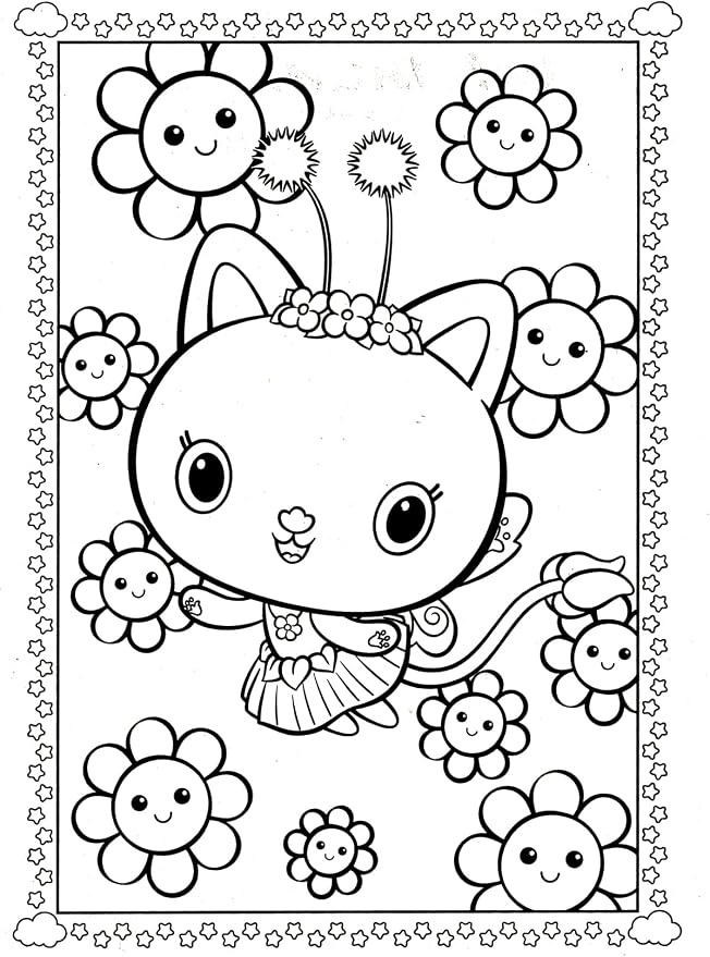 Gabby's Dollhouse Coloring Acitivty Book Set for Kids, Girls - Bundle with PlayPack, Kids Coloring Book and More