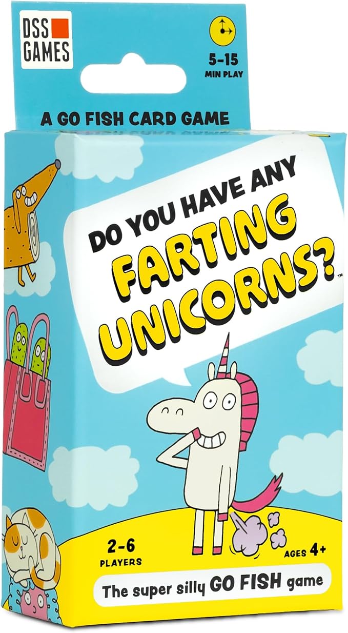 Do You Have Any Farting Unicorns? [Silly Go Fish Card Game for Kids & Families | Hilarious Family Card Game for Game Night, Birthday Parties, Classroom Fun & Playdates | Ages 4+ | 2-6 Players]