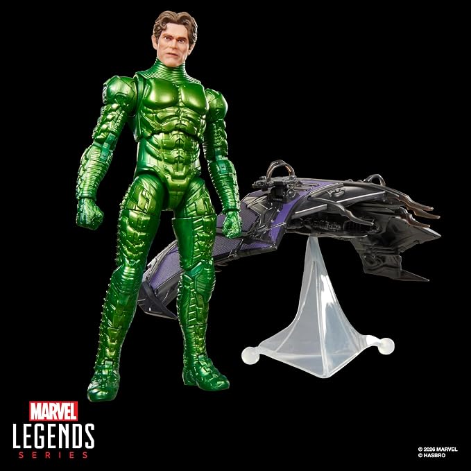 Marvel Legends Series Green Goblin, Spider-Man: No Way Home Deluxe 6 Inch Action Figure Set with Original Goblin Armor and Glider