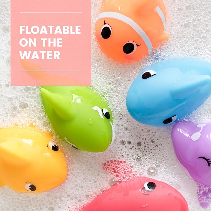 Hely Cancy Bath Toys for Kids - No Hole Baby Toys for 18 Months and up Infant Boys Girls, Shower Water Pool Toys
