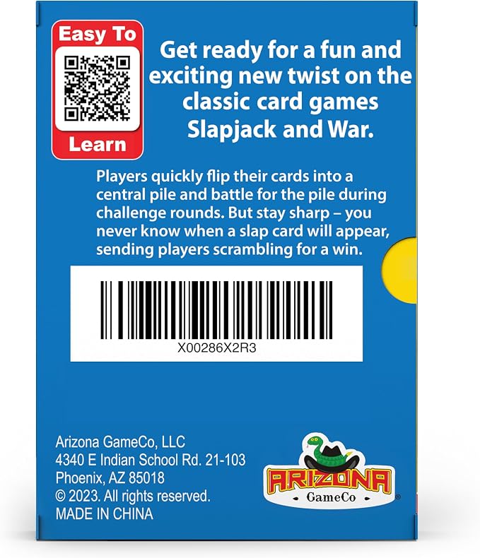 Arizona GameCo Smack it! Card Game for Kids – Fun and Easy to Learn – a Fun Game for Kids or Birthday Gift Idea – Boy or Girl Ages 6-12