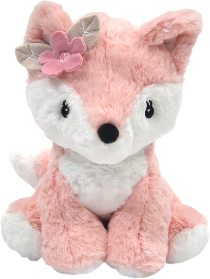 Lambs & Ivy Friendship Tree Plush Pink Woodland Fox Stuffed Animal Toy - Autumn