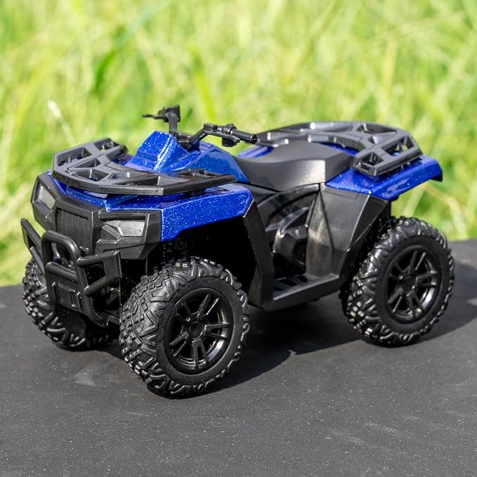 RMZ City 1:36 ATV Off Road Vehicle Model Car, Diecast Pull Back Beach Motorcycle Toy Car for Kids Boy Girl, Car Model Collection and Decoration, Blue