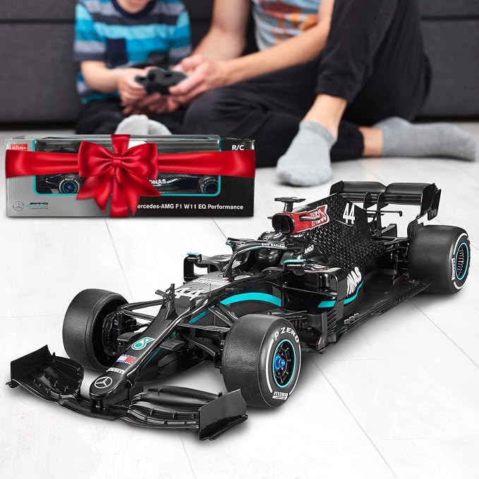 Voltz Toys Authentic Licensed 1:12 Mercedes-Benz F1 W11 Remote Control Vehicle - RC for Kids and Adults - 2.4GHz RC for Gift (1:12 Mercedes-Benz F1 W11)