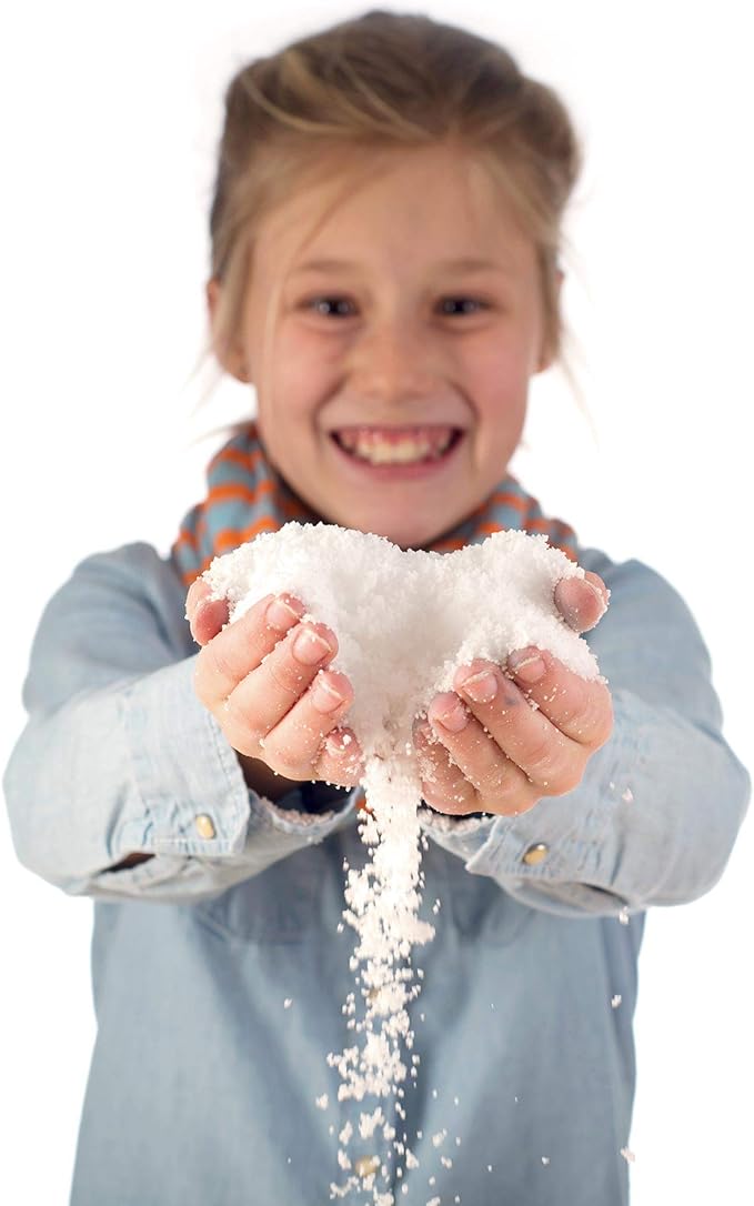 Steve Spangler Science Insta-Snow Powder, STEM Activity for School and Homeschool Activities, Fun & Safe Science Kits, Kids Make Fluffy Snow in Seconds, Top Sensory Toy for Classrooms, 14 oz
