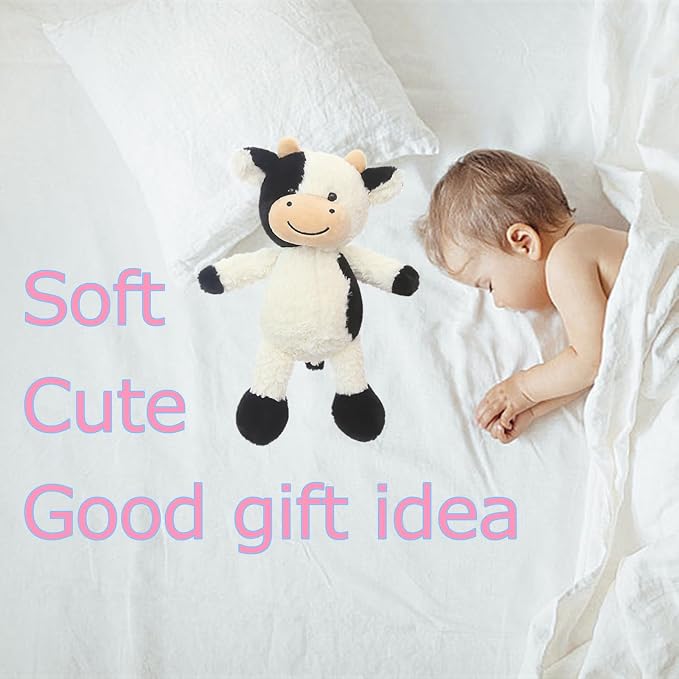 9" Cow Stuffed Animals Plush Doll Kids Boys Girls Animal