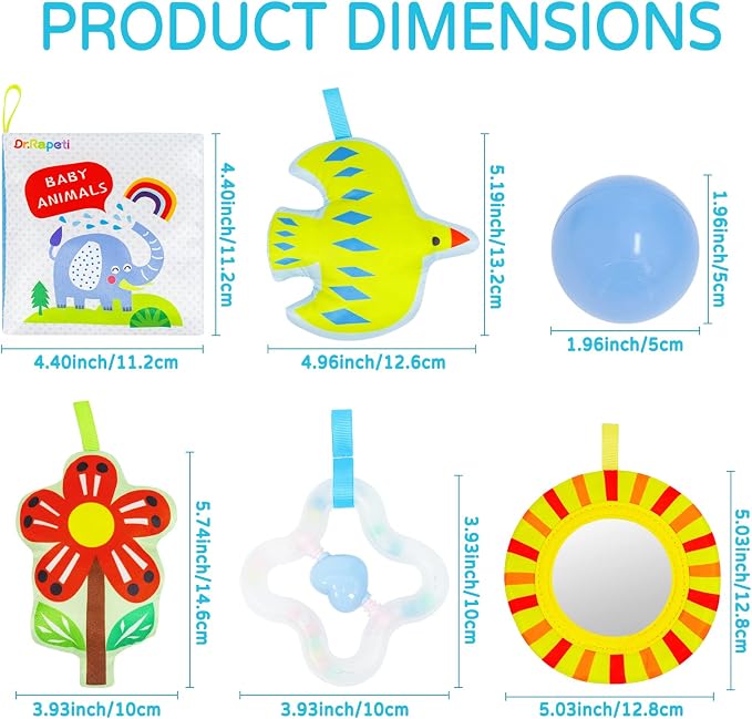 Dr.Rapeti Baby Play Gym Mat with Ball Pit Activity Gym Center Tummy Time Mat Thickened Mat Sensory Exploration Motor Skill Development for Newborn Infant Baby Toddlers