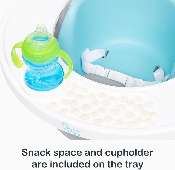 Smart Steps® Explore N’ Play 5-in-1 Activity to Booster Seat, Blue Safari Fun