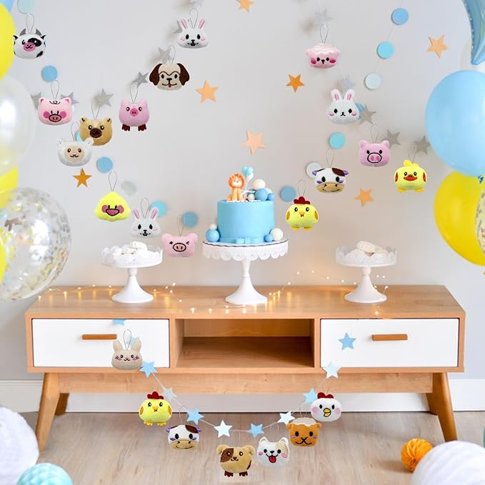 40 PCS Mini Farm Animal Plush Toys Set Cute Small Animal Stuffed Keychain for Party Favors Keychain Ornament for Goody Bag Easter Egg Stuffers Carnival Birthday Party Classroom Prizes 20 Styles