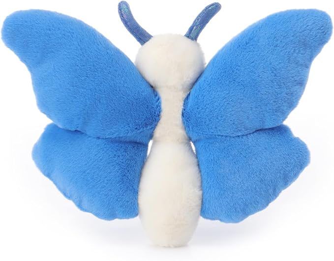 Apricot Lamb Ocean Blue Butterfly Stuffed Animals for Kids, Soft Cute Plush Toys for Baby Girl and Boy, 7.5 Inches