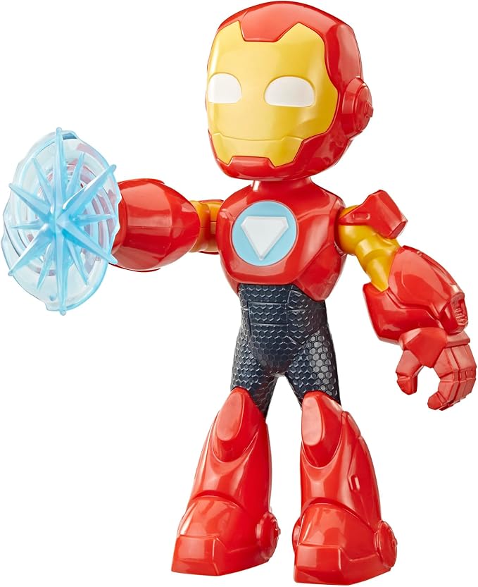 Marvel Iron Man and His Awesome Friends Supersized Iron Man Action Figure, 9-Inch (22.8 CM) Super Hero Toys for Kids, Ages 3+
