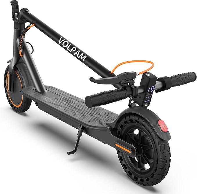 VOLPAM Electric Scooter, 350W/500W/800W/1000W/250W Powerful Motor & 19/22/ 9 MPH Top Speed, 16-28-10 Miles Long Range, Folding E Scooter Choice