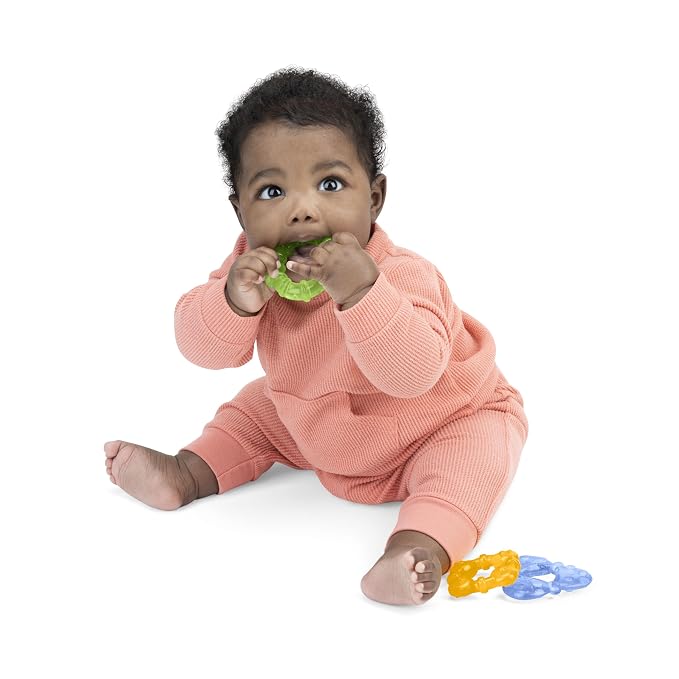 Bright Starts Chill & Teethe Water-Filled BPA-Free Baby Teething Toy, Ages 3 Months+, (Pack of 2)