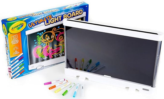 Crayola Ultimate Light Board - White, Kids Drawing Tablet, Gifts for Kids, LED Drawing Board, Sketching Art Projector, Toys for Boys & Girls, 6+
