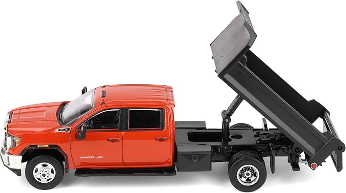1/64 2022 GMC Sierra 3500HD with Dump Bed Cardinal Red Diecast Exclusive 51563-B