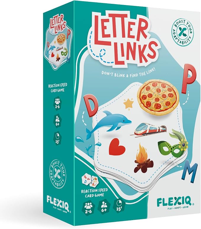 Letter Links — Word Match Game by FlexiQ, Brain Teasers for Kids 6+, Board Games for Family Night